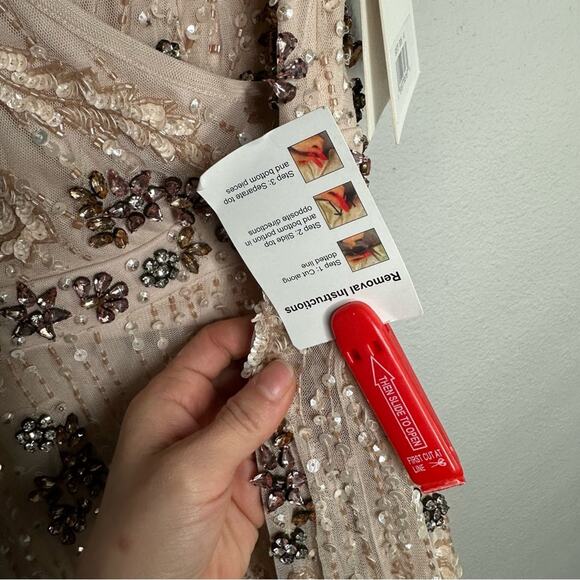 Mac Duggal 93575 Embellished Cap Sleeve Gown - Picture 13 of 13